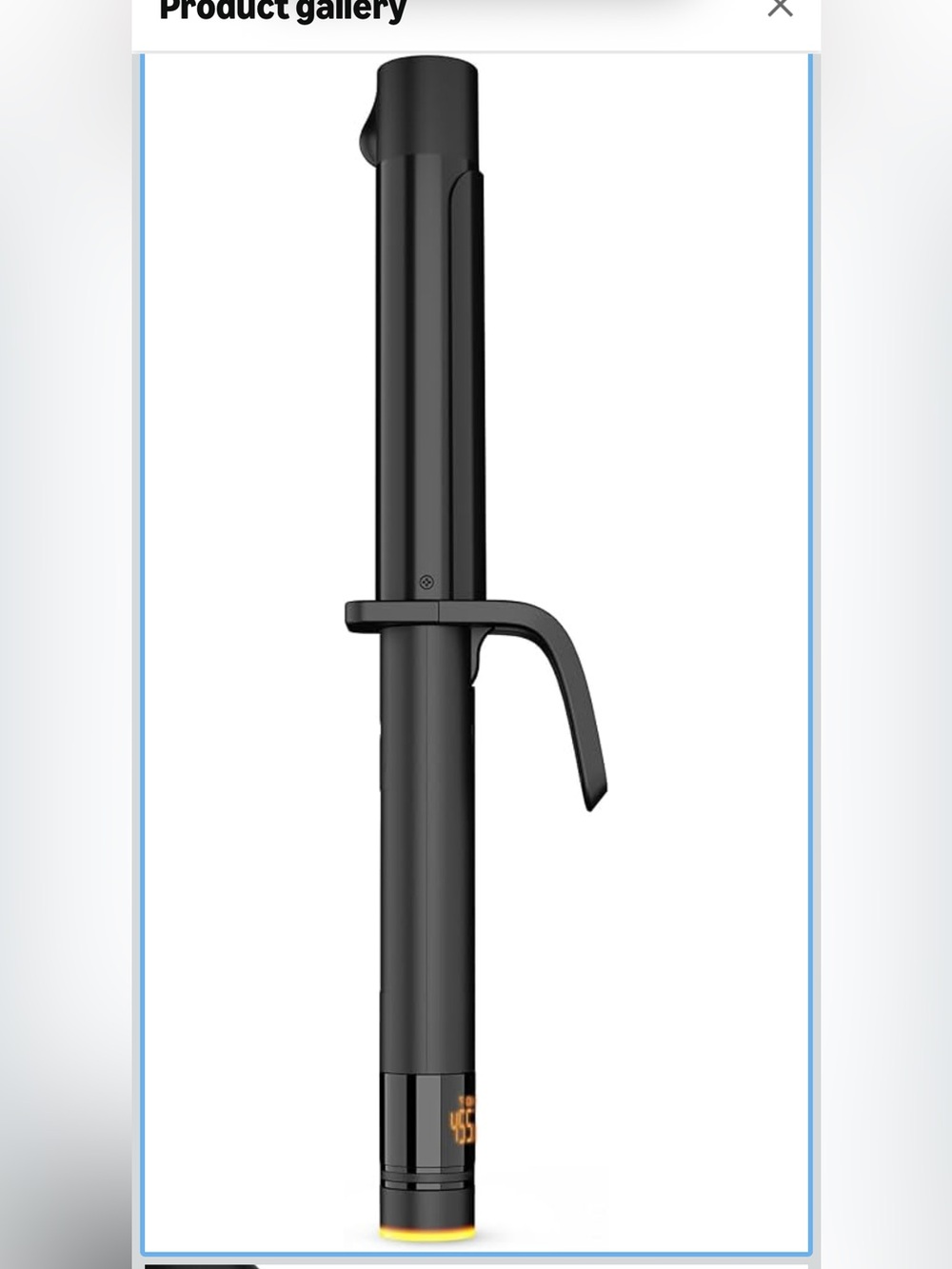 Hot Tools Black Curling Iron Hair Styler - Professional Portable Heat Tool 1 1/4